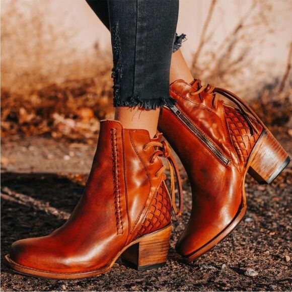 Freebird by Steven Whiskey Dreamer leather ankle boots size 6 NWB - Picture 1 of 13